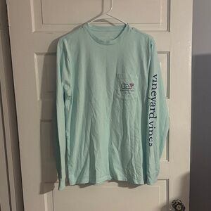 Vineyard Vines Charleston Light Blue Pocket Tee